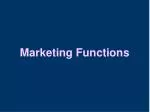 Marketing Functions - slide 1