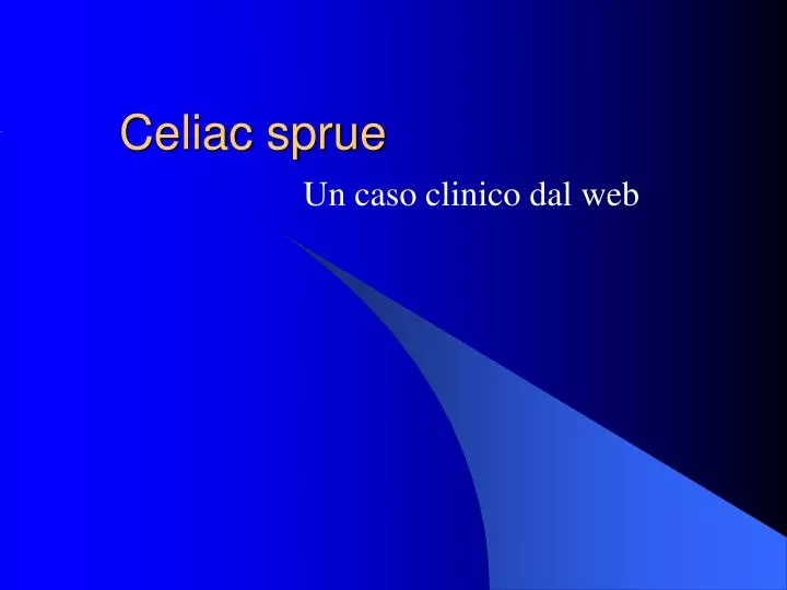 celiac sprue