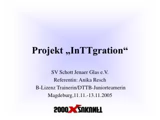 Projekt „InTTgration“