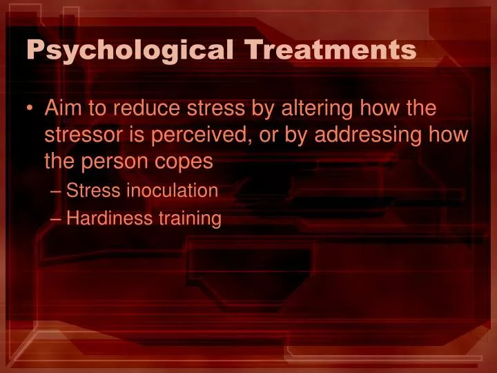 psychological treatments