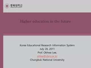 Higher education in the future