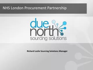 Richard Leslie Sourcing Solutions Manager