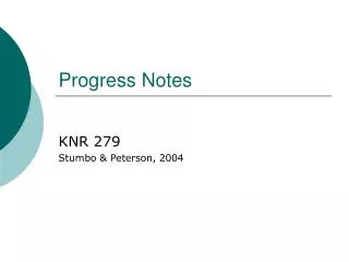 Progress Notes