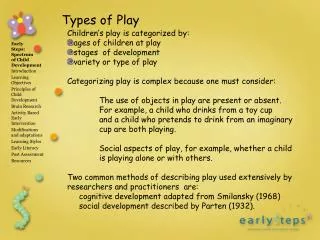 Types of Play