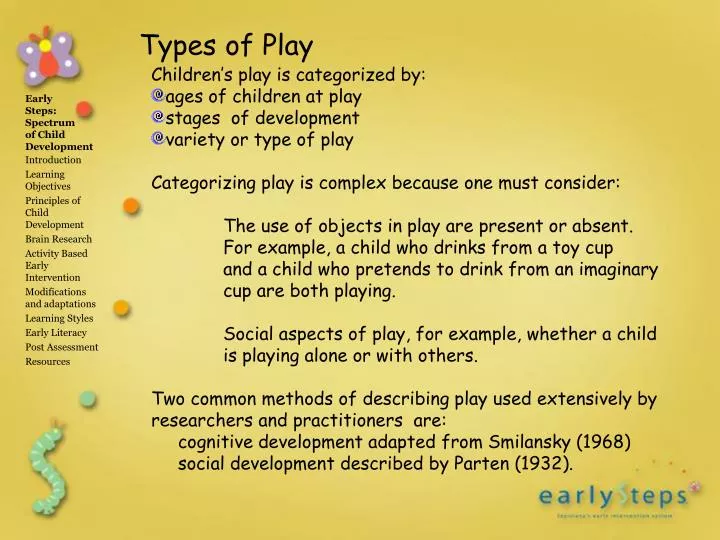 Types of clearance play by piaget