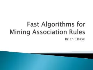 Fast Algorithms for Mining Association Rules
