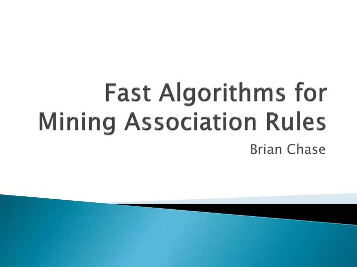 fast algorithms for mining association rules