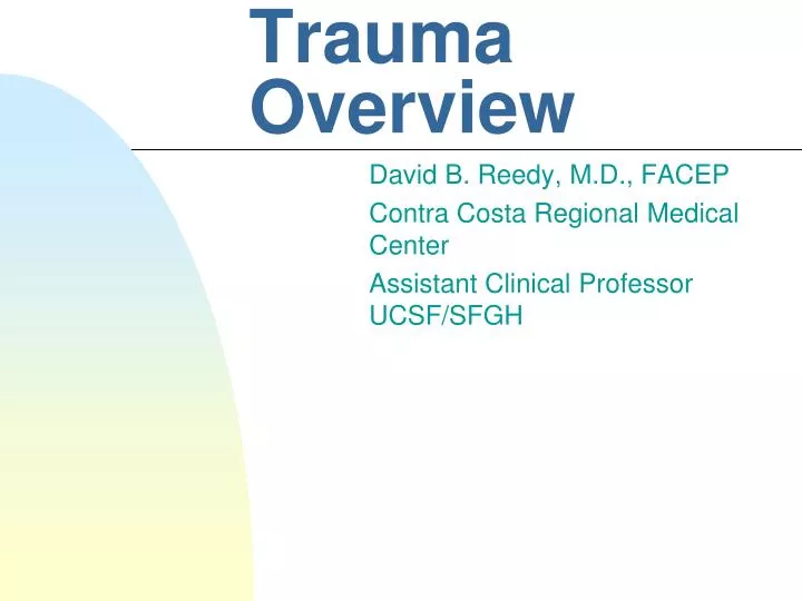 trauma overview