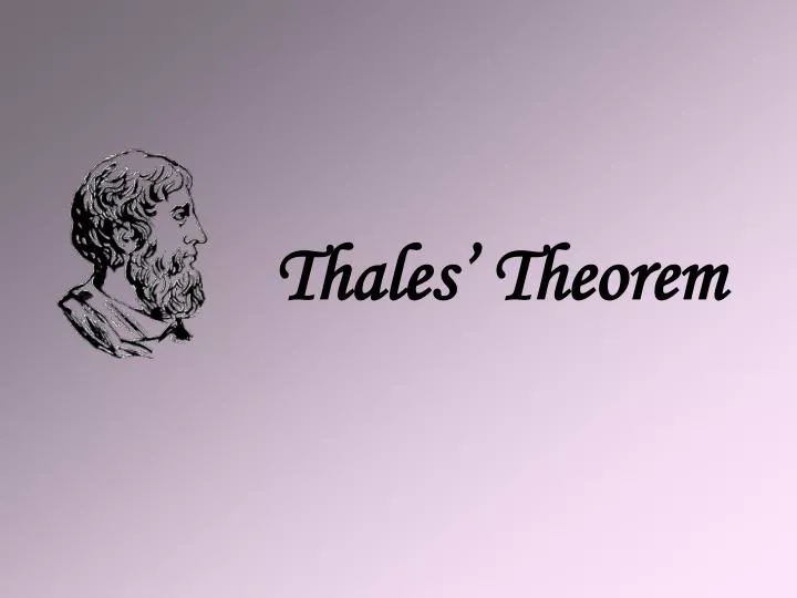 thales theorem