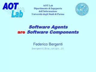 Software Agents are Software Components