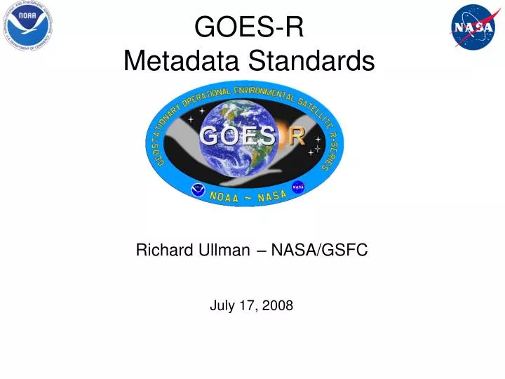 goes r metadata standards