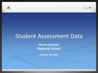 Student Assessment Data
