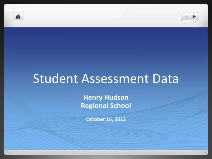 student assessment data
