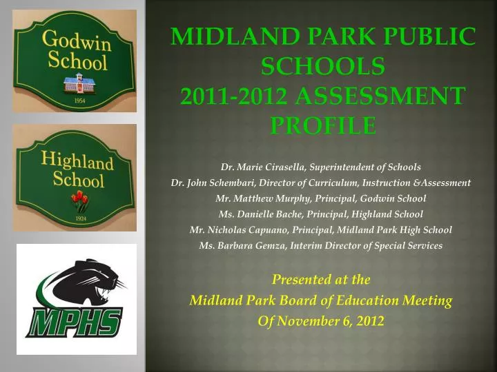 midland park public schools 2011 2012 assessment profile