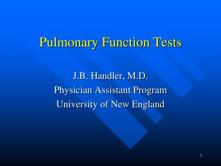 pulmonary function tests