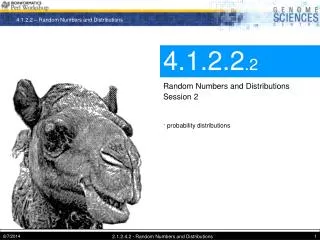 4.1.2.2 .2 Random Numbers and Distributions Session 2