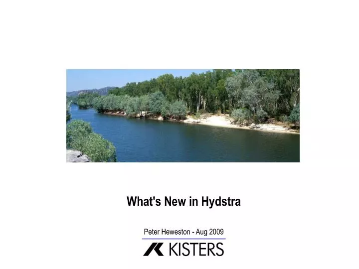 what s new in hydstra
