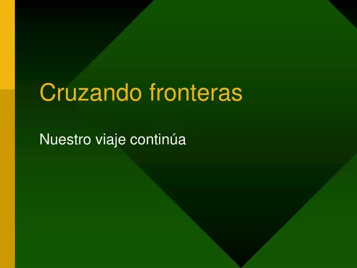 cruzando fronteras