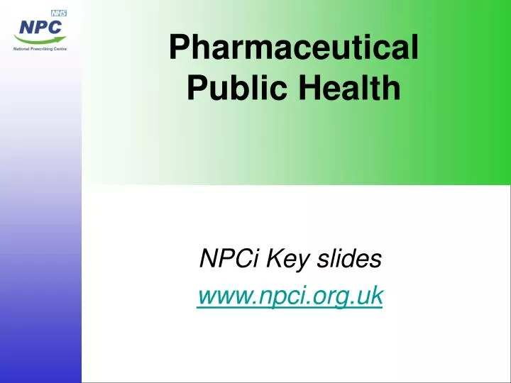 pharmaceutical public health