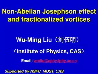 Non-Abelian Josephson effect and fractionalized vortices
