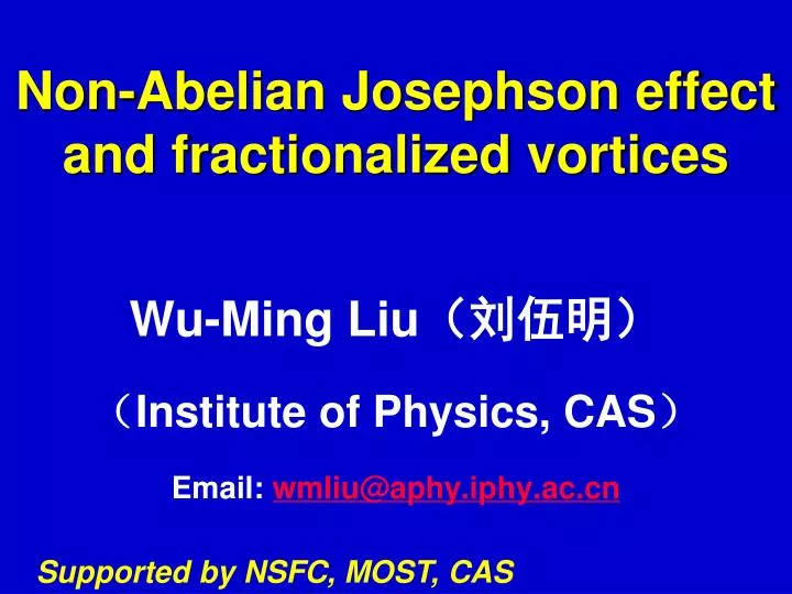non abelian josephson effect and fractionalized vortices