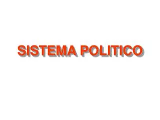 sistema politico