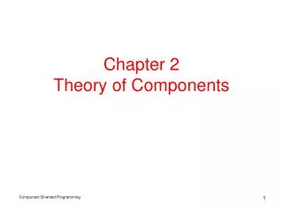 Chapter 2 Theory of Components