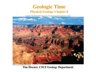 Geologic Time Physical Geology Chapter 8