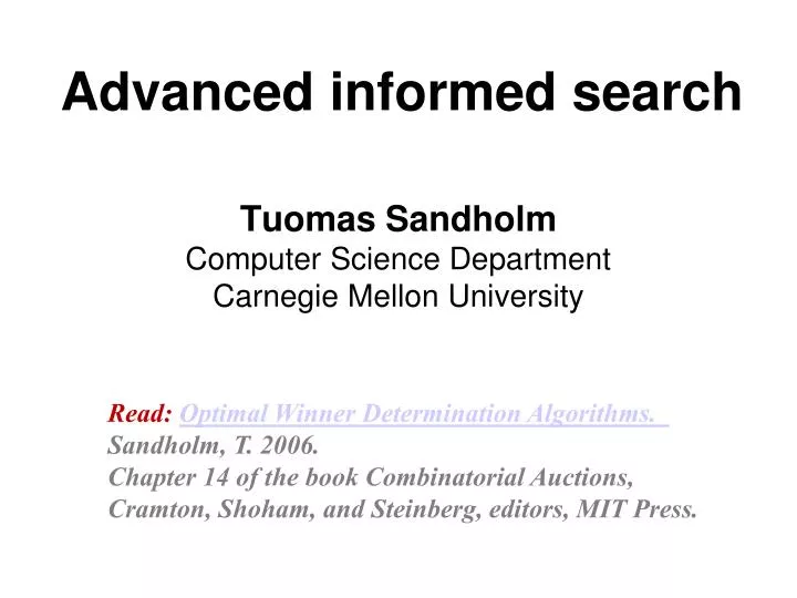 advanced informed search