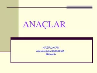 ana lar
