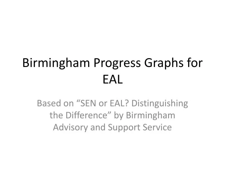 birmingham progress graphs for eal