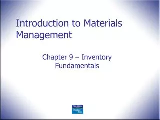 Introduction to Materials Management