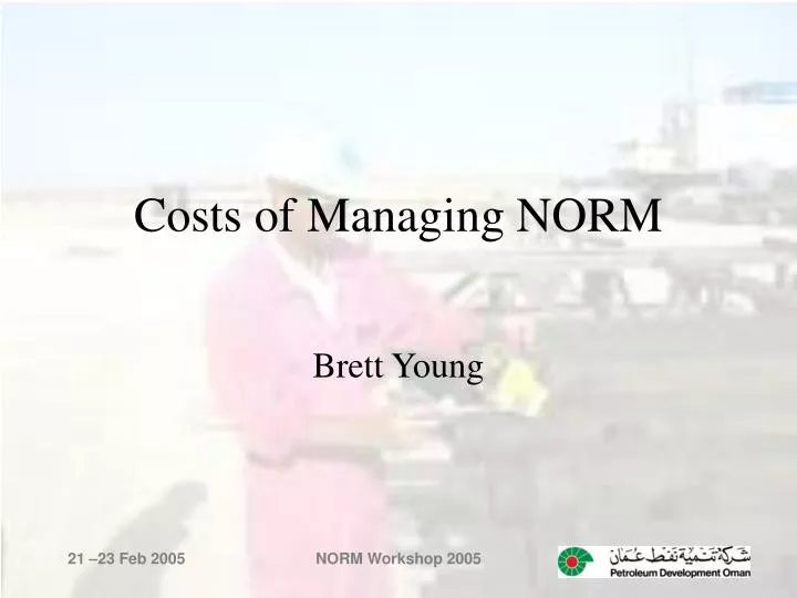 costs of managing norm
