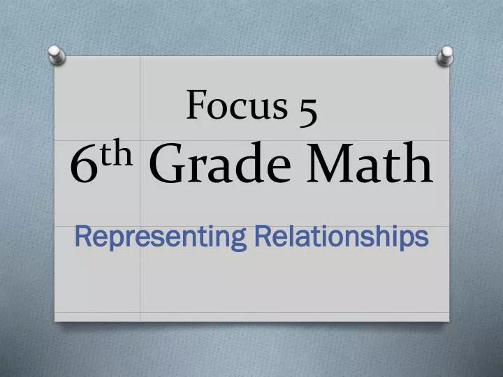 focus 5 6 th grade math