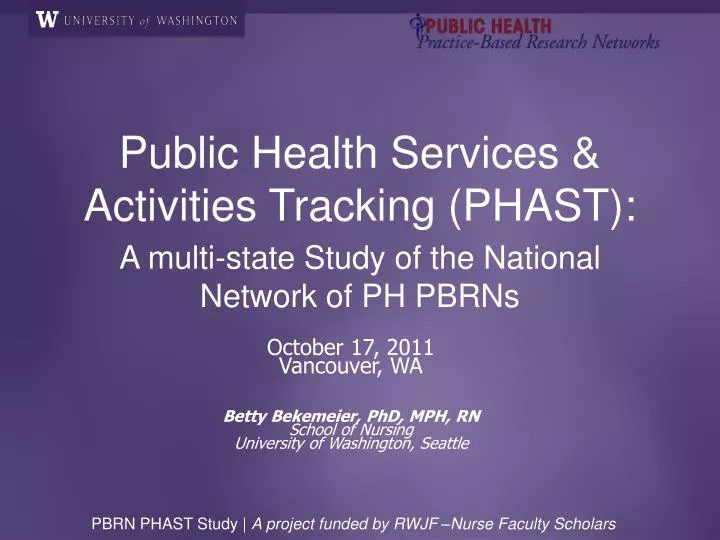 public health services activities tracking phast
