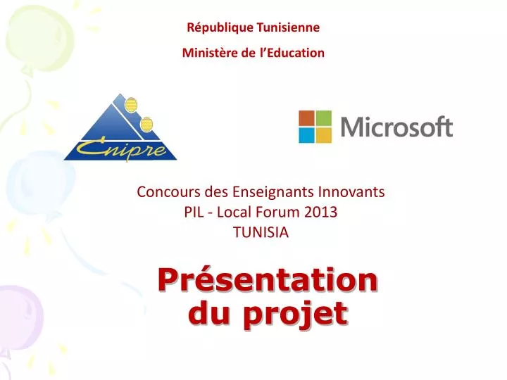 pr sentation du projet