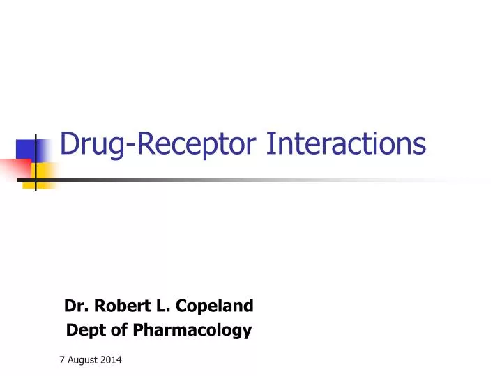 drug receptor interactions