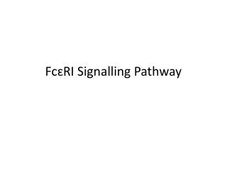 Fc?RI Signalling Pathway