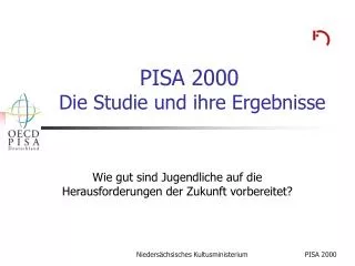 pisa 2000 die studie und ihre ergebnisse