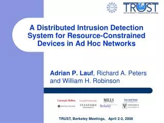 A Distributed Intrusion Detection System for Resource-Constrained Devices in Ad Hoc Networks