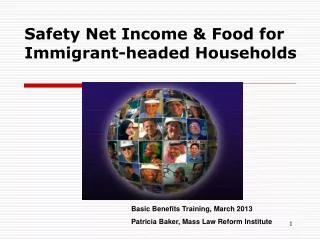 Safety Net Income &amp; Food for Immigrant-headed Households