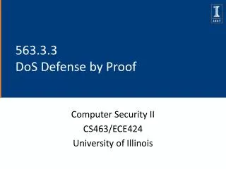 563.3.3 DoS Defense by Proof