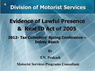 Division of Motorist Services