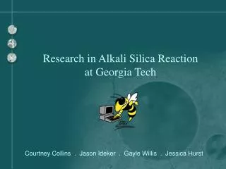 Research in Alkali Silica Reaction at Georgia Tech