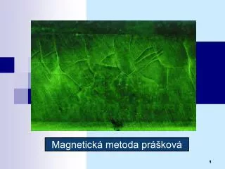 magnetick metoda pr kov