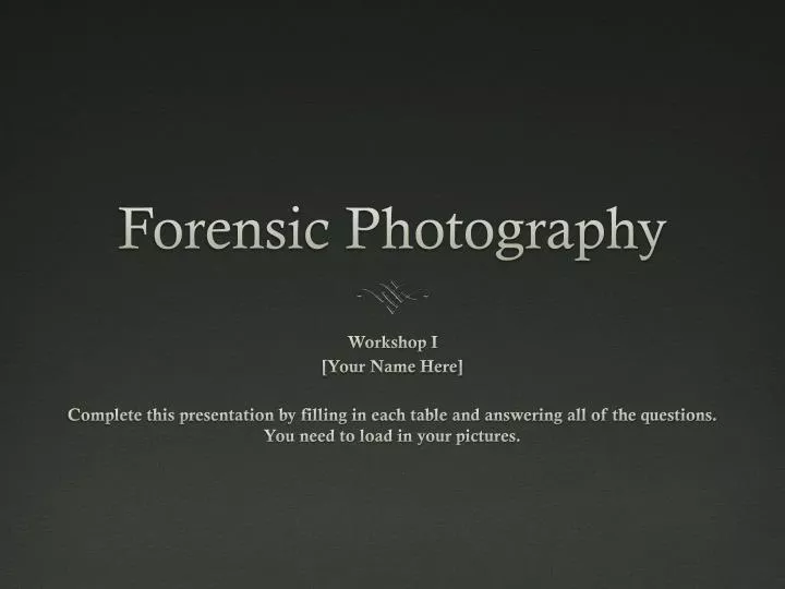 forensic photography