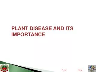 PLANT DISEASE AND ITS IMPORTANCE
