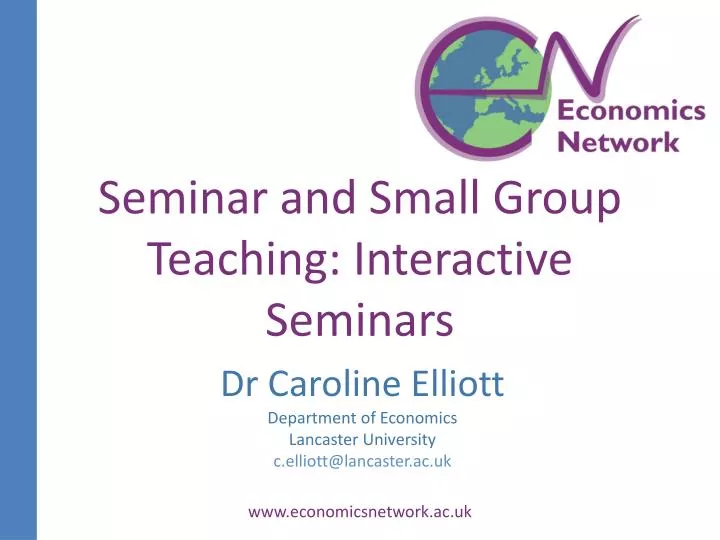seminar and small group teaching interactive seminars