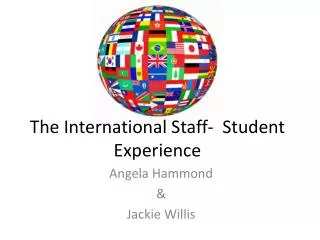 The International Staff- Student Experience