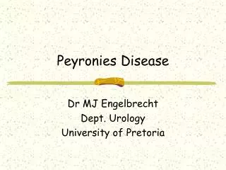 Peyronies Disease